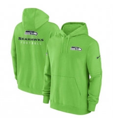 Men Seattle Seahawks Green Sideline Club Fleece Pullover Hoodie