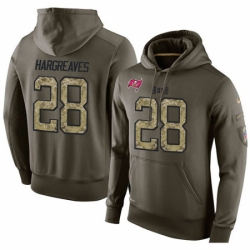 NFL Nike Tampa Bay Buccaneers 28 Vernon Hargreaves III Green Salute To Service Mens Pullover Hoodie