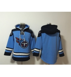 Men Tennessee Titans Blank Blue Lace Up Pullover Hoodie Men Tennessee Titans Blank Blue Lace Up Pullover Hoodie