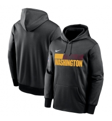 Men Washington Football Team Nike Sideline Impact Lockup Performance Pullover Hoodie Black