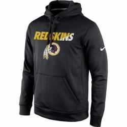 NFL Mens Washington Redskins Nike Black Kick Off Staff Performance Pullover Hoodie