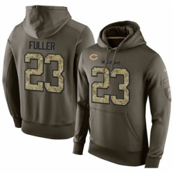 NFL Nike Chicago Bears 23 Kyle Fuller Green Salute To Service Mens Pullover Hoodie