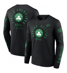 Men Boston Celtics Black 2024 Finals Champions Drive To The Hoop Long Sleeve T Shirt