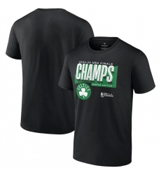 Men Boston Celtics Black 2024 Finals Champions Pick Roll Defense T Shirt