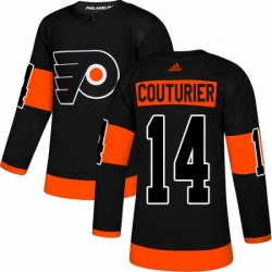 Mens Adidas Philadelphia Flyers 14 Sean Couturier Premier Black Alternate NHL Jersey 