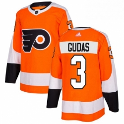 Mens Adidas Philadelphia Flyers 3 Radko Gudas Authentic Orange Home NHL Jersey 