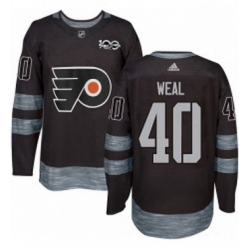 Mens Adidas Philadelphia Flyers 40 Jordan Weal Premier Black 1917 2017 100th Anniversary NHL Jersey 