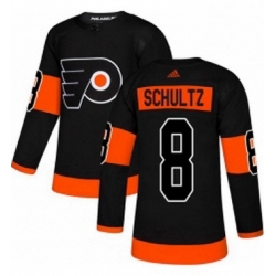 Mens Adidas Philadelphia Flyers 8 Dave Schultz Premier Black Alternate NHL Jersey 