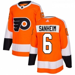 Youth Adidas Philadelphia Flyers 6 Travis Sanheim Premier Orange Home NHL Jersey 