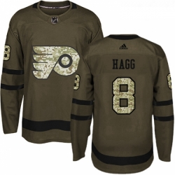 Youth Adidas Philadelphia Flyers 8 Robert Hagg Premier Green Salute to Service NHL Jersey 