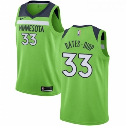 Mens Nike Minnesota Timberwolves 33 Keita Bates Diop Swingman Green NBA Jersey Statement Edition 