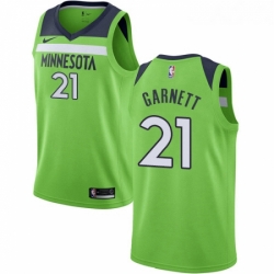 Womens Nike Minnesota Timberwolves 21 Kevin Garnett Authentic Green NBA Jersey Statement Edition