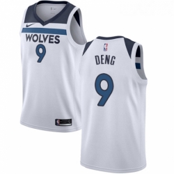 Womens Nike Minnesota Timberwolves 9 Luol Deng Swingman White NBA Jersey Association Edition 