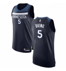 Youth Nike Minnesota Timberwolves 5 Gorgui Dieng Authentic Navy Blue Road NBA Jersey Icon Edition