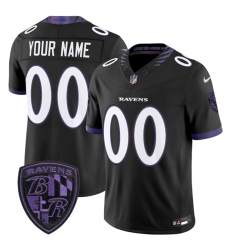 Men Baltimore Ravens Active Player Custom Black 2026 F U S E  Alternate Vapor Stitched Limited Football Jersey