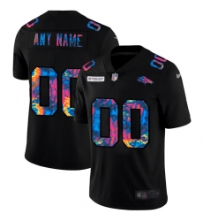 Men Women Youth Toddler Denver Broncos Custom Men Nike Multi Color Black 2020 NFL Crucial Catch Vapor Untouchable Limited Jersey