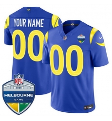 Men Los Angeles Rams Active Player Custom Royal 2026 F U S E  Melbourne Game Patch Vapor Limited Stitched Football Jersey