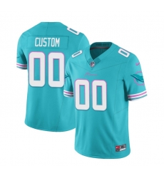 Men Women youth Miami Dolphins Active Player Custom Aqua 2023 F U S E Vapor Limited Stitched Football Jersey