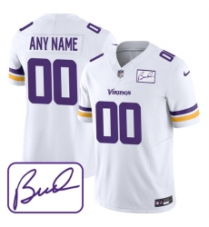 Men Women youth Minnesota Vikings Active Player Custom White 2023 F U S E  Bud Grant Patch Limited Stitched Jersey