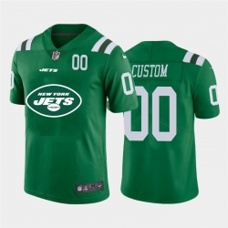 Men Women Youth Toddler New York Jets Custom Green Men Nike Big Team Logo Player Vapor Limited NFL Jersey