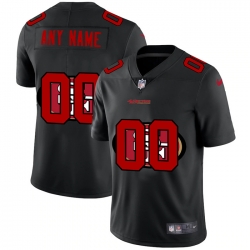 Men Women Youth Toddler San Francisco 49ers Custom Men Nike Team Logo Dual Overlap Limited NFL Jerseyey Black