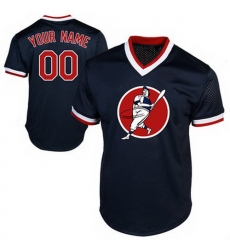 Men Women Youth Toddler All Size Boston Red Sox Navy Customized Throwback New Design Jersey