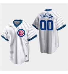 Men Women youth Custom Chicago Cubs White Home Cooperstown Collection Nike Jersey 