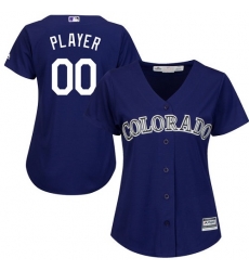 Men Women Youth All Size Colorado Rockies Majestic Purple Home Cool Base Custom Jersey