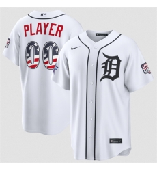 Men Detroit Tigers Active Player Custom White 2026 All Star Edition Stars   Stripes Stadium Pick A Player Stitched Baseball Jersey