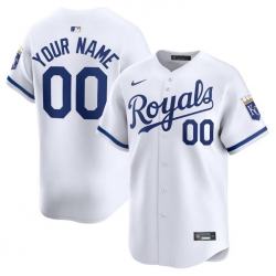 Men Women youth Kansas City Royals Active Player Custom White 2024 Home Limited Stitched Baseball Jersey