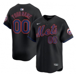 Men Women youth New York Mets Active Player Custom Black 2024 Alternate Limited Stitched Baseball Jersey