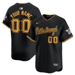 Men Women youth Pittsburgh Pirates Active Player Custom Black Alternate Limited Stitched Baseball Jersey