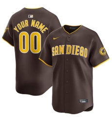 Men Women youth San Diego Padres Active Player Custom Brown 2024 Away Limited Stitched Baseball Jersey