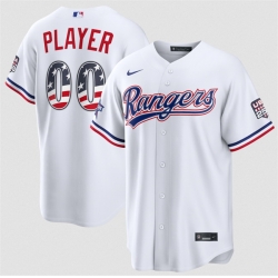 Men Texas Rangers Active Player Custom White 2026 All Star Edition Stars   Stripes Stadium Pick A Player Stitched Baseball Jersey