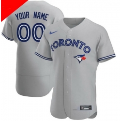 Men Women Youth Toddler TORONTO BLUE JAYS Custom Stitched Jersey Gray