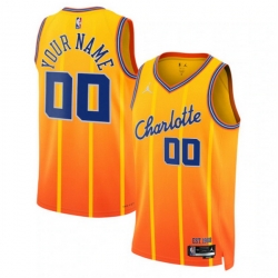 Charlotte Hornets Jordan Brand Unisex 2025 2026 City Edition Swingman Custom Jersey Orange