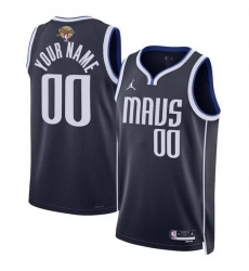 Men Dallas Mavericks Active Player Custom Navy 2024 Finals Statement Edition Stitched Basketball Jersey