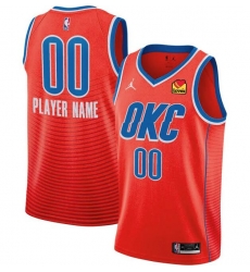 Men Women Youth Toddler All Size Oklahoma City Thunder Nike Orange Swingman Custom Icon Edition Jersey