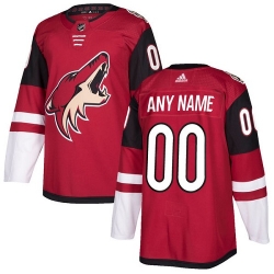 Men Women Youth Toddler NHL Burgundy Red Jersey - Customized Adidas Arizona Coyotes Home