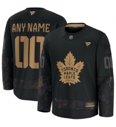 Men Women Youth Toronto Maple Leafs Fanatics Black 2024 Military Appreciation Custom Practice Jersey