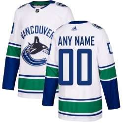 Men Women Youth Toddler Youth White Jersey - Customized Adidas Vancouver Canucks Away