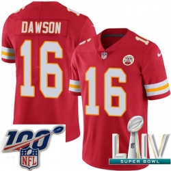 2020 Super Bowl LIV Men Nike Kansas City Chiefs #16 Len Dawson Red Team Color Vapor Untouchable Limited Player NFL Jersey