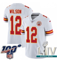 2020 Super Bowl LIV Youth Nike Kansas City Chiefs #12 Albert Wilson White Vapor Untouchable Limited Player NFL Jersey