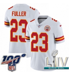 2020 Super Bowl LIV Youth Nike Kansas City Chiefs #23 Kendall Fuller White Vapor Untouchable Limited Player NFL Jersey