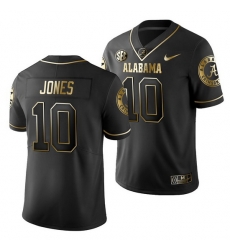 Alabama Crimson Tide Mac Jones Black Golden Edition Men'S Jersey