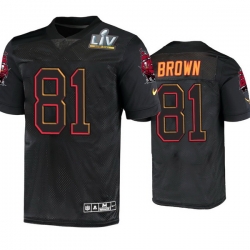 Men Antonio Brown Tampa Bay Buccaneers Black Super Bowl Lv Jersey