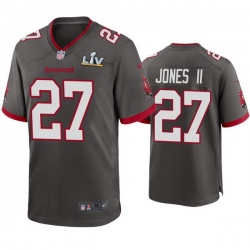 Men Ronald Jones Ii Buccaneers Pewter Super Bowl Lv Game Jersey