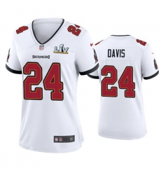 Women Carlton Davis Buccaneers White Super Bowl Lv Game Jersey