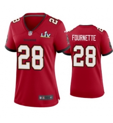 Women Leonard Fournette Buccaneers Red Super Bowl Lv Game Jersey