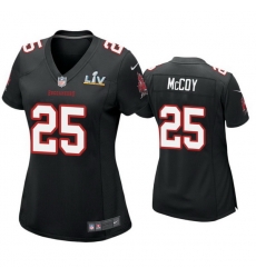 Women Lesean Mccoy Buccaneers Black Super Bowl Lv Game Fashion Jersey